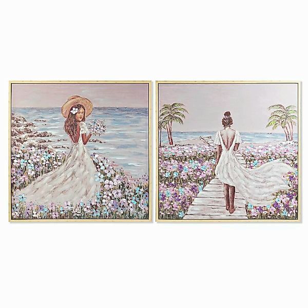 Bild Dkd Home Decor Strand Mediterraner (100 X 4 X 100 Cm) (2 Stück) günstig online kaufen