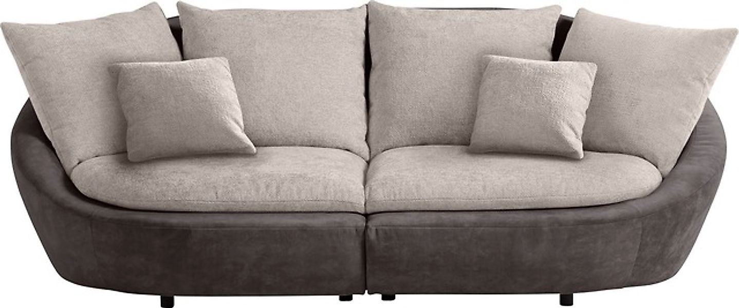 TRENDMANUFAKTUR Big-Sofa »Maui, inklusive 4 Rückenkissen und 2 Zierkissen, günstig online kaufen