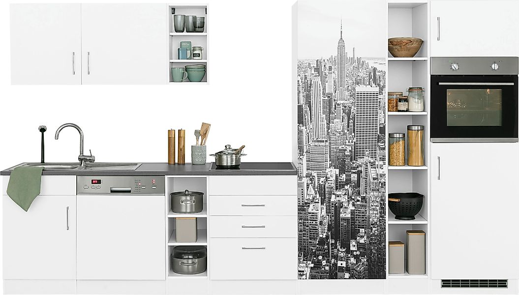 KOCHSTATION Küchenzeile »KS-Paris – Küchen mit einzigartigen Fotomotiven au günstig online kaufen