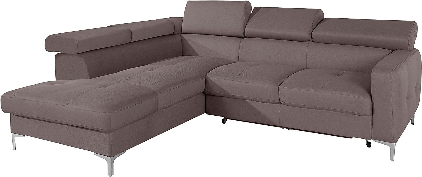 COTTA Ecksofa Sammy L-Form, mit Kopfteilverstellung, günstig online kaufen