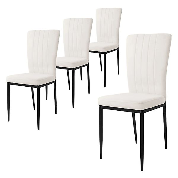 ML-DESIGN Stuhl Esszimmerstuhl mit Rückenlehne Samtbezug & Metallbeinen Küc günstig online kaufen