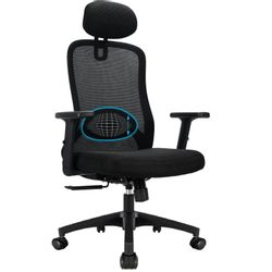 Durrafy Bürostuhl Ergonomischer,Chefsessel mit 4D-Schaumstoff-Lendenwirbels günstig online kaufen