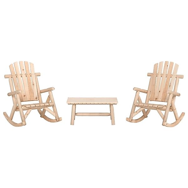 vidaXL 3-Tlg Garten-Lounge-Set Massivholz Fichte 3185533 günstig online kaufen