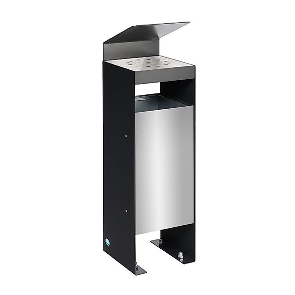 PROREGAL Robuster Kombiascher Mit Dach 60 Liter HxBxT 92 x 25 x 25 cm Verzi günstig online kaufen