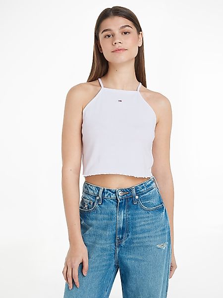 Tommy Jeans Spaghettitop "TJW SLIM CRP BABYLOCK RIB TOP", mit gewelltem Abs günstig online kaufen