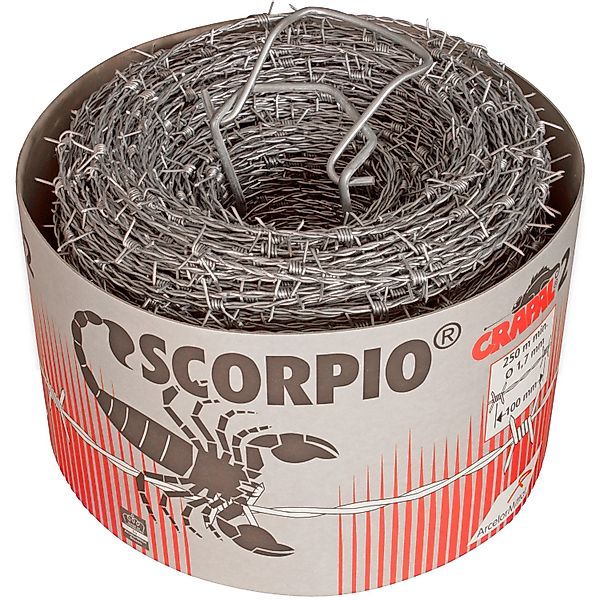 Stacheldraht Crapal Scorpio hochwertig verzinkter Stacheldraht 500 m günstig online kaufen