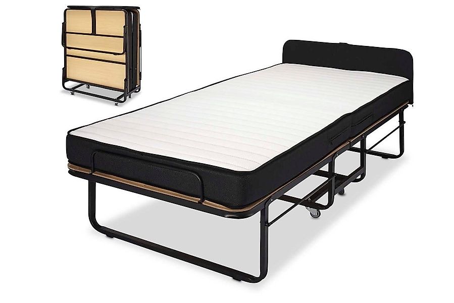 BedBox Gästebett Klappbett Federkern Matratze 90 x 200 cm mit gepolstertem günstig online kaufen