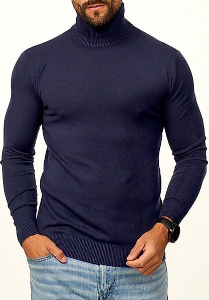 DAILY COTTON Rollkragenpullover als Feinstrick Pulli in Slim Fit für Herren günstig online kaufen