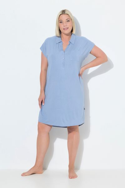 Ulla Popken Nachthemd Nachthemd oversized Hemdkragen günstig online kaufen