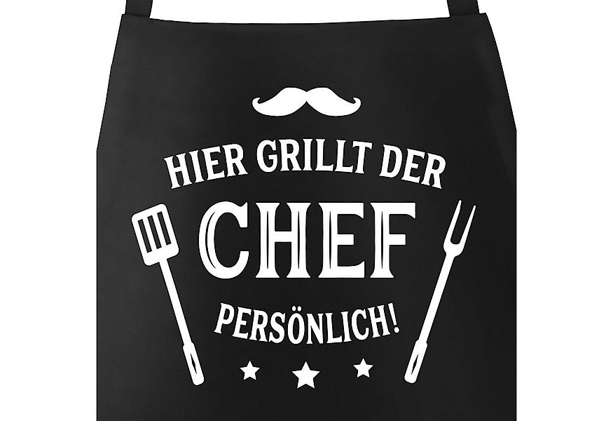 MoonWorks Grillschürze Grill-Schürze für Männer mit Spruch Hier grillt der günstig online kaufen