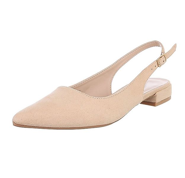 Ital-Design Eleganter Slingback Schuh mit verstellbarem Riemen Schnürpumps günstig online kaufen