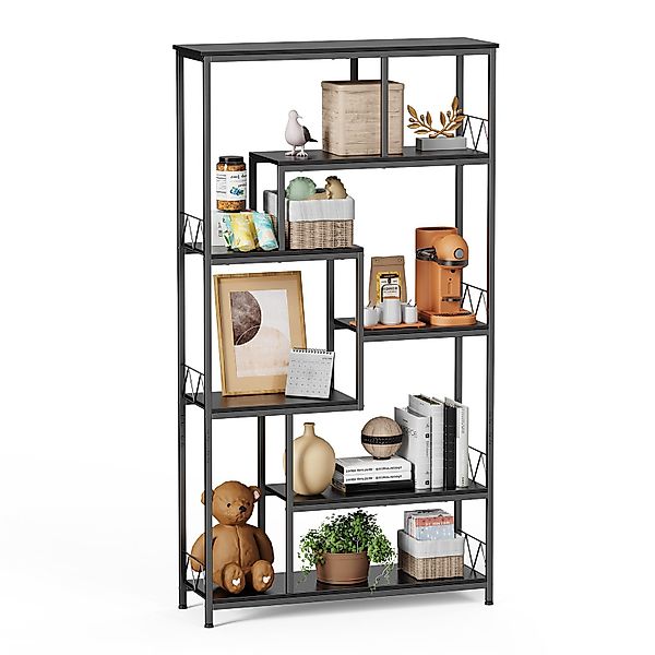 Bealife Bücherregal,6 Etagen, freistehendes Regal für Wohnzimmer, Büro,180x günstig online kaufen