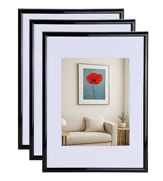 IDEAL TREND Bilderrahmen 3er 5er Set New Lifestyle Kunststoff Bilderrahmen günstig online kaufen