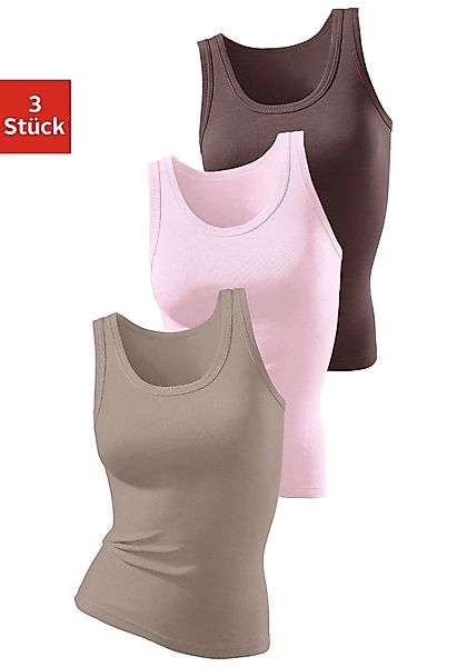 H.I.S Tanktop ohne Seitennähte (3er-Pack) aus günstig online kaufen