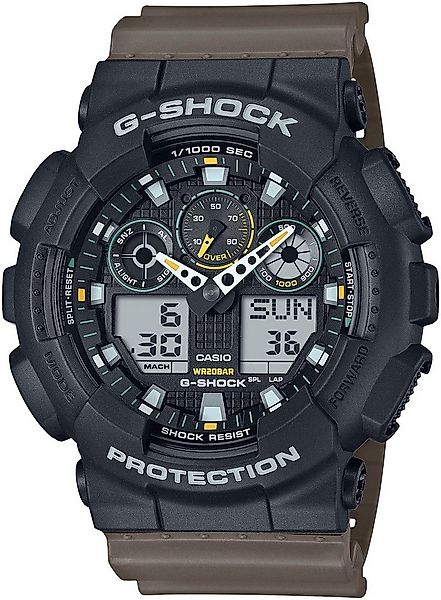 CASIO G-SHOCK Chronograph GA-100TU-1A3ER, Quarzuhr,Armbanduhr,Herrenuhr,dig günstig online kaufen