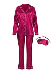 s.Oliver Pyjama Set, 3-teilig, incl. Schlafmaske günstig online kaufen