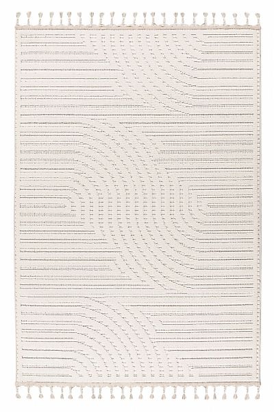 Kayoom Teppich "Reef 225" rechteckig 9 mm Höhe Kurzflor, Struktur, mit Fran günstig online kaufen