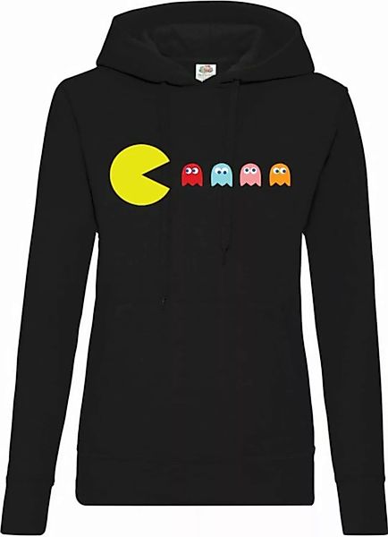 Youth Designz Kapuzenpullover Pacman Damen Hoodie Pullover mit lustigem Fro günstig online kaufen