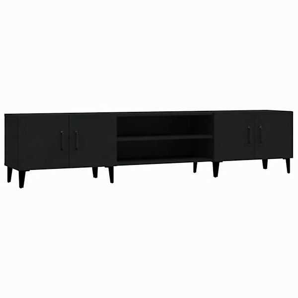 furnicato TV-Schrank Schwarz 180x31,5x40 cm Holzwerkstoff (1-St) günstig online kaufen