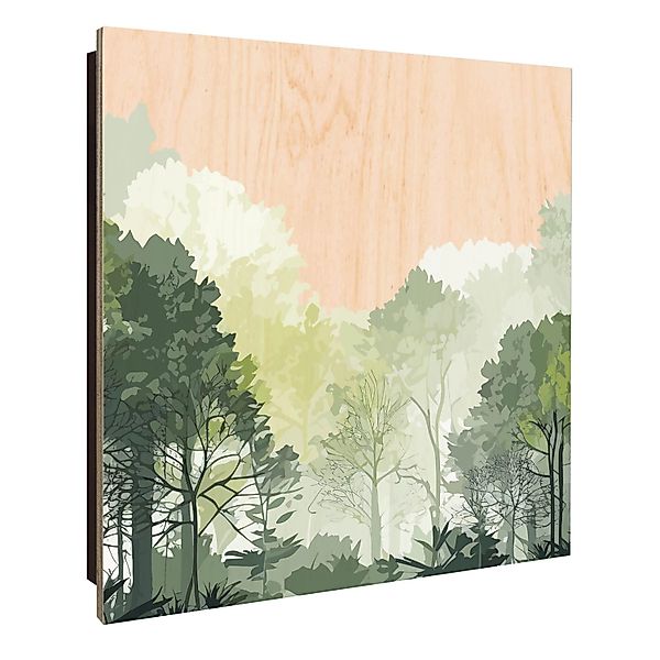 Banjado Großer Schlüsselkasten Holz 30x30cm Schwarz Scharnier Links 50 Hake günstig online kaufen