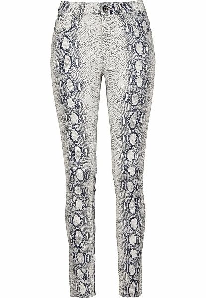 URBAN CLASSICS Stoffhose "Urban Classics Damen Ladies Animal Stretch Twill günstig online kaufen