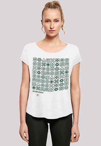 F4NT4STIC T-Shirt "Muster Grün Symbole", Print günstig online kaufen