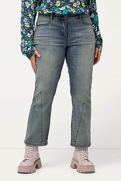 Ulla Popken 5-Pocket-Jeans Jeans Mandy Farbspritzer günstig online kaufen
