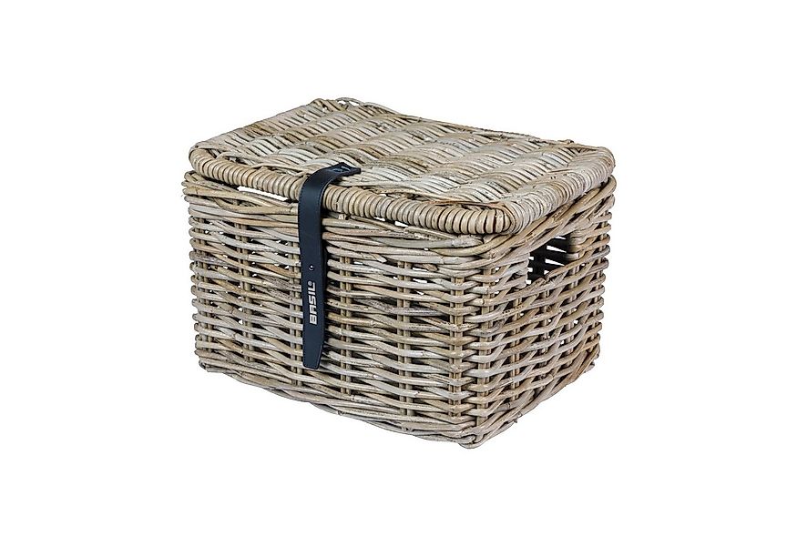 Basil Fahrradkorb Weidenkorb Dax mit Deckel Aufbewahrungskorb Dekokorb Ratt günstig online kaufen