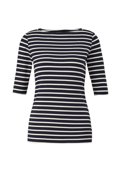 comma 3/4-Arm-Shirt T-Shirt Streifenshirt im Slim günstig online kaufen