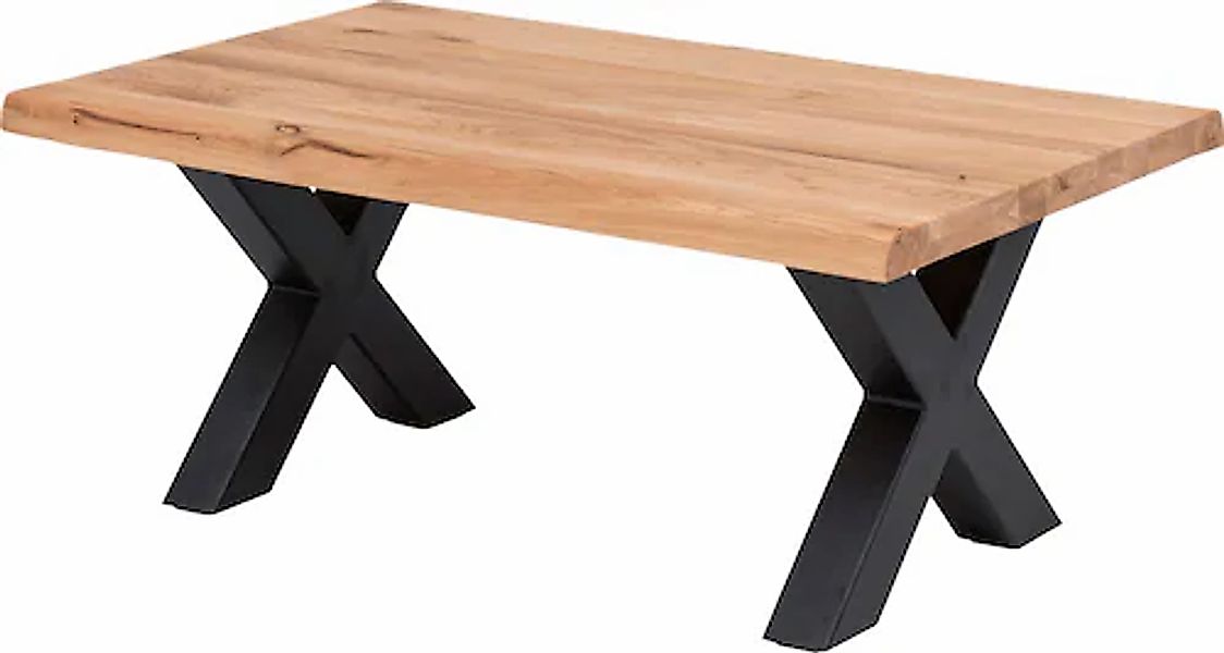 Home affaire Couchtisch »Tristan«, aus Massivholz Eiche mit Baumkante günstig online kaufen