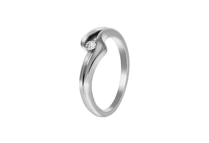 Vivance Fingerring 925/- Sterling Silber rhodiniert Zirkonia günstig online kaufen