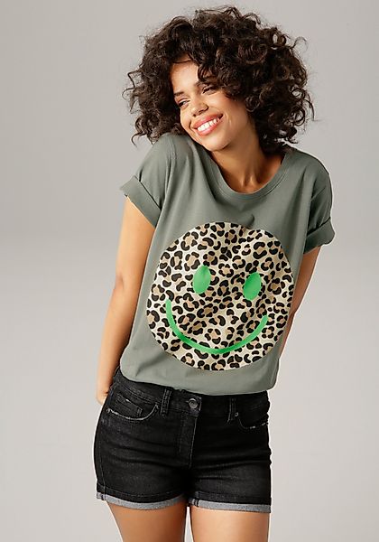 Aniston CASUAL T-Shirt mit Smiley-Frontprint im günstig online kaufen