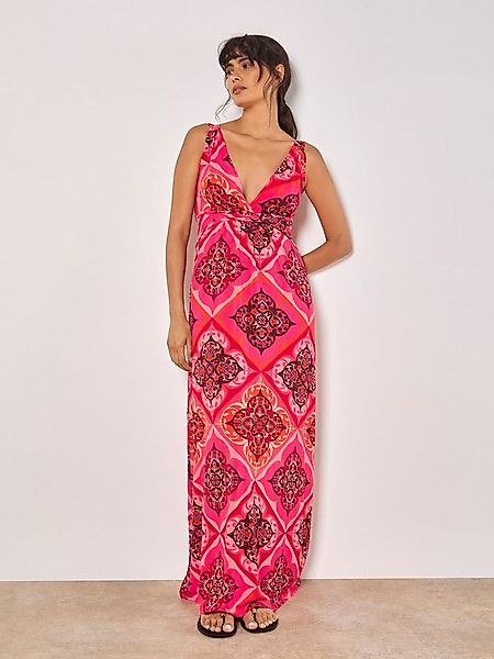 Apricot Maxikleid Maxikleid mit Kacheldruck mit tollem Druck günstig online kaufen