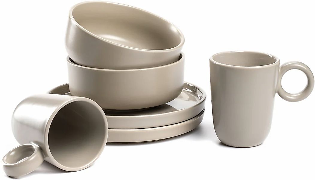 LEONARDO Geschirr-Set "ROMA, Geschirrset, 6-teilig" Frühstücks Set, Service günstig online kaufen