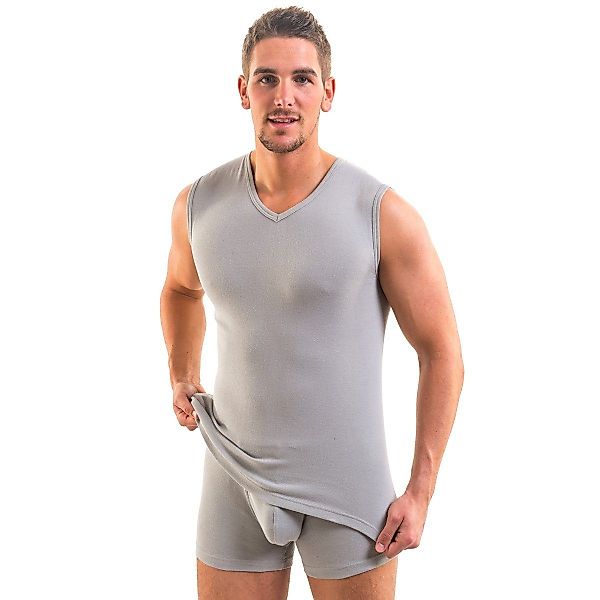HERMKO Achseltop 3050 Herren Muskelshirt V-Neck günstig online kaufen