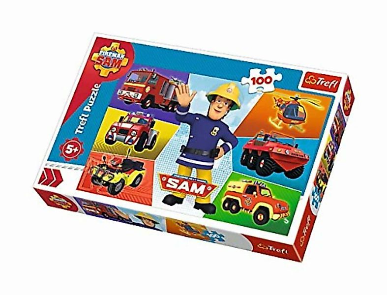 Puzzle Feuerwehrmann Sam Fahrzeuge - 100 Teile günstig online kaufen