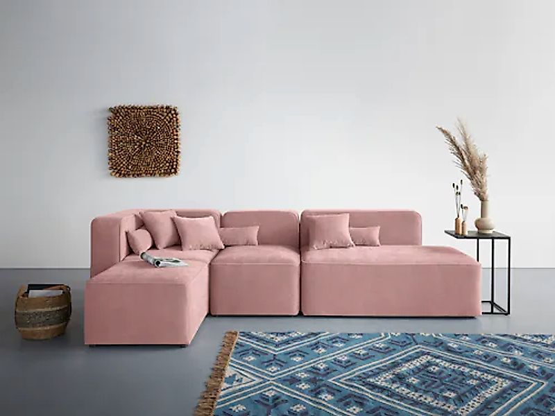 Home affaire Ecksofa »Sundstrup L-Form« Modulserie, individuelle Zusammenst günstig online kaufen