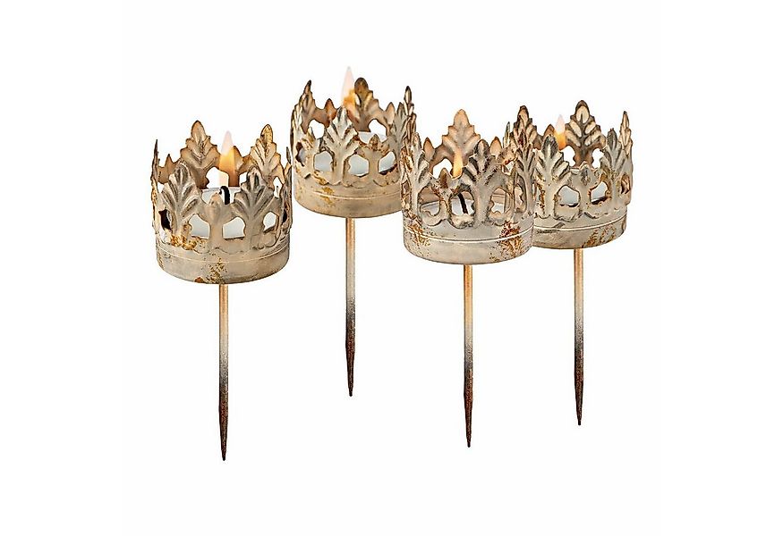 Mirabeau Adventskranz Steckwindlicht 4er Set Groisy antikcreme günstig online kaufen