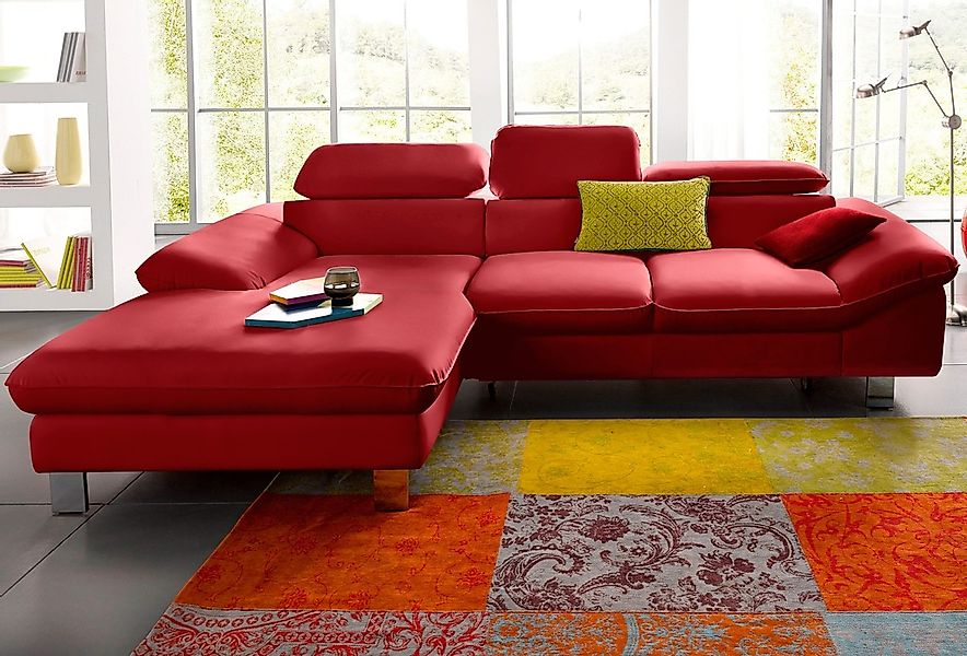 COTTA Ecksofa Driver, mit Kopfteilverstellung, wahlweise mit Bettfunktion günstig online kaufen