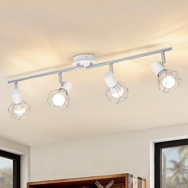 Nettlife Deckenstrahler 1/2/3 Flammig Retro Weiß günstig online kaufen