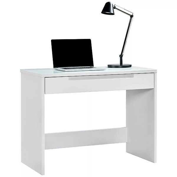 Schreibtisch Mailand weiß B/H/T: ca. 97x76x50 cm günstig online kaufen