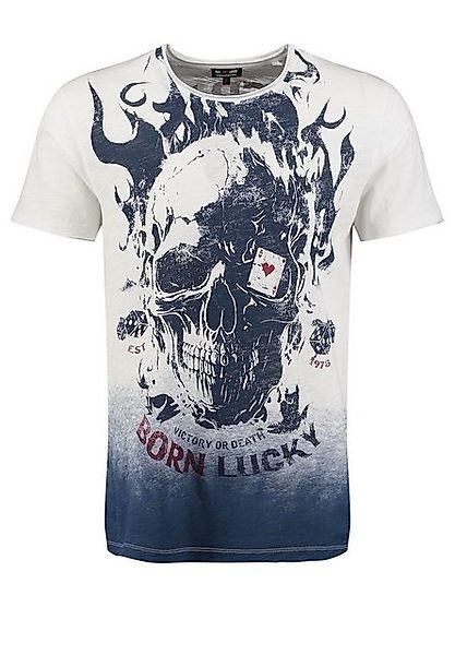 Key Largo T-Shirt T-Shirt Poker Skull Totenkopf Print Motiv vintage Look MT günstig online kaufen