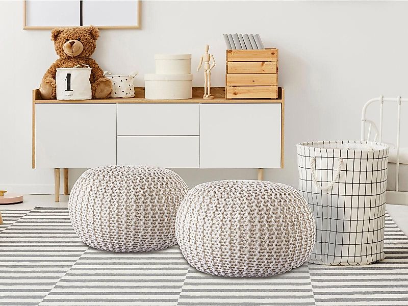 Amagohome Sitzhocker Pouf Outdoor ø 55 günstig online kaufen