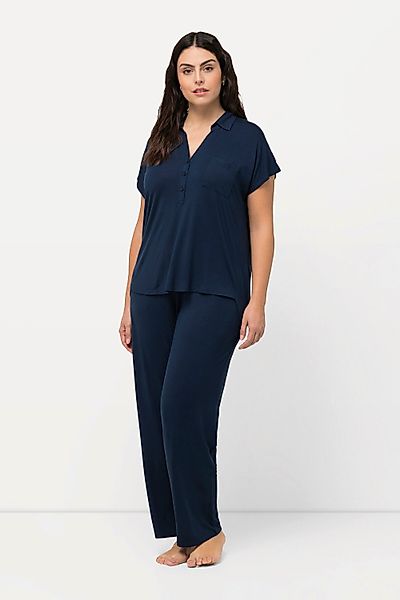 Ulla Popken Pyjama Pyjama oversized Zweiteiler günstig online kaufen