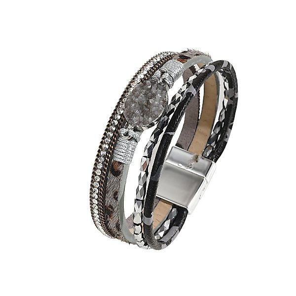 KARMA Lederarmband Damenarmband Wickelarmband Damen Magnetverschluss günstig online kaufen