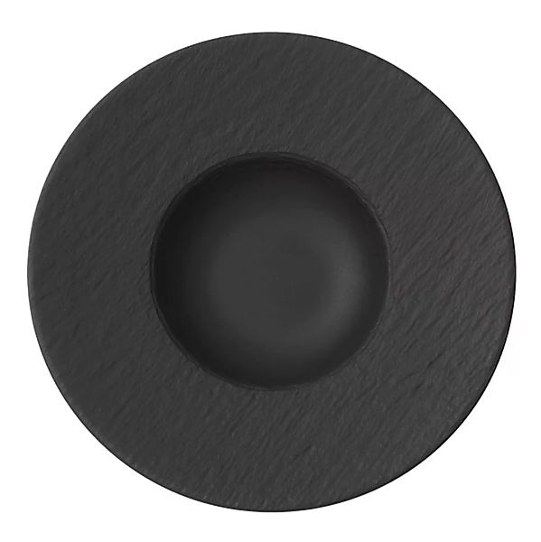 Villeroy & Boch Manufacture Rock Pastateller schwarz 28 cm Speiseteller günstig online kaufen