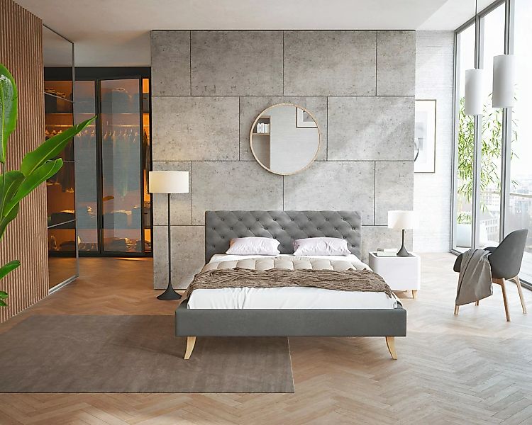 FDM Polsterbett Kalifornia Bettrahmen 120x200, 140x200, günstig online kaufen