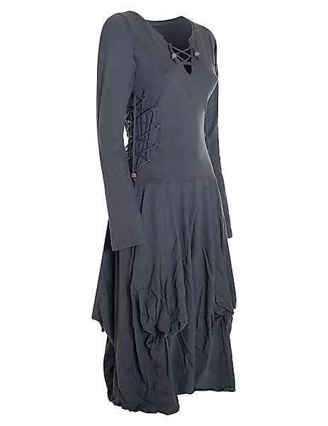Vishes Midikleid Langes Langarm Bio Ballonkleid günstig online kaufen