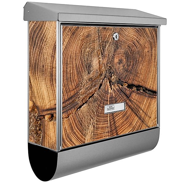 Banjado Briefkasten Edelstahl 38x39x12cm Mit Zeitungsfach Inkl. Montagemate günstig online kaufen