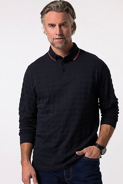 Boston Park Poloshirt Poloshirt Langarm Strukturjersey günstig online kaufen